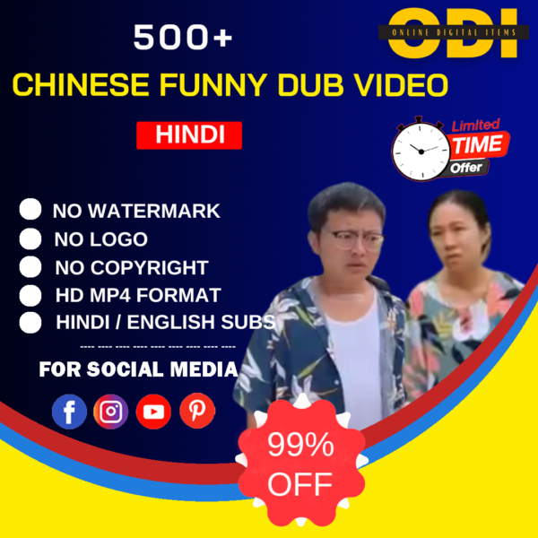 Chinese Funny Dub Reels Bundles