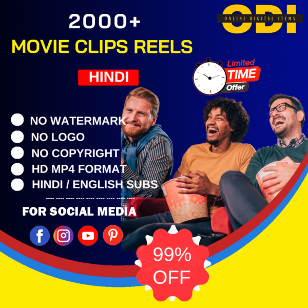 2000+ Movie Clips Reels Bundle
