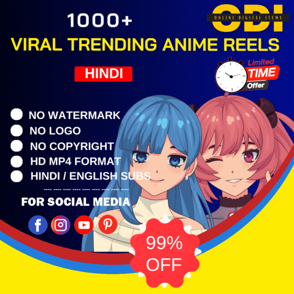 1000+ Ai Anime Reels Bundle