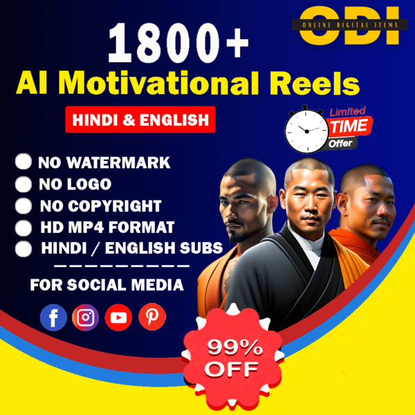 1800+ AI Motivational Reels