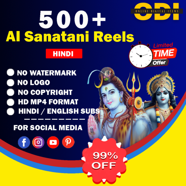 500+ AI Hindu Sanatani Reels Bundle