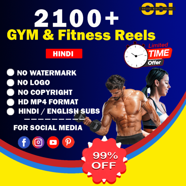 2100+ GYM & Fitness Reels Bundle