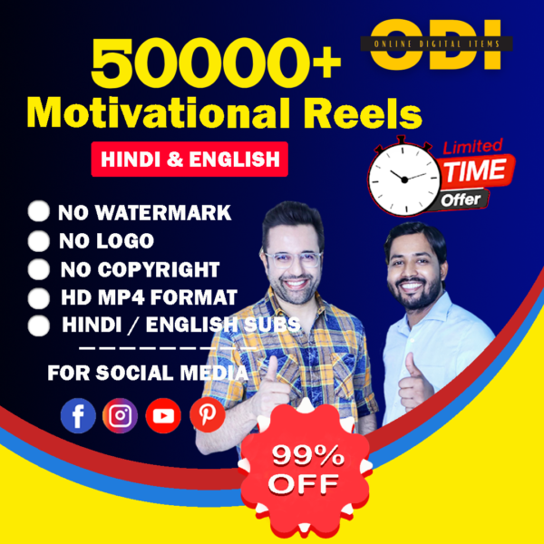 5000+ Hindi Motivational Reels Bundle